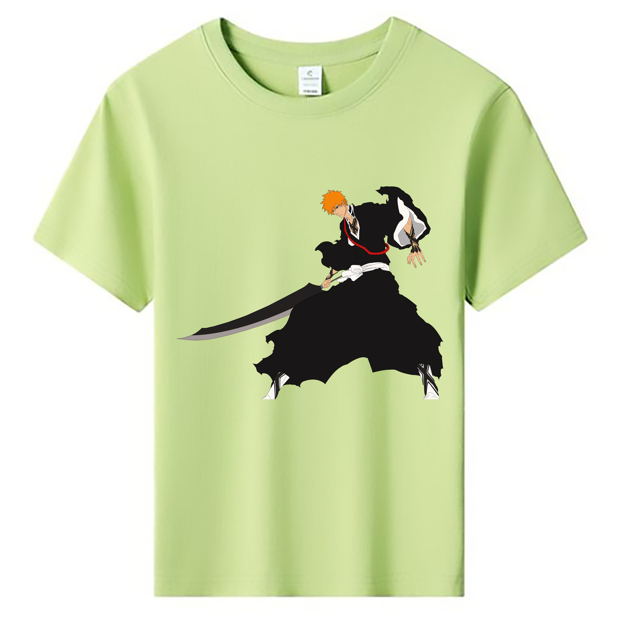 （画像用） ブリーチ 黒崎一護（くろさき いちご）BLEACH Kurosaki Ichigo 綿100％キッズTシャツ（フロントプリント）